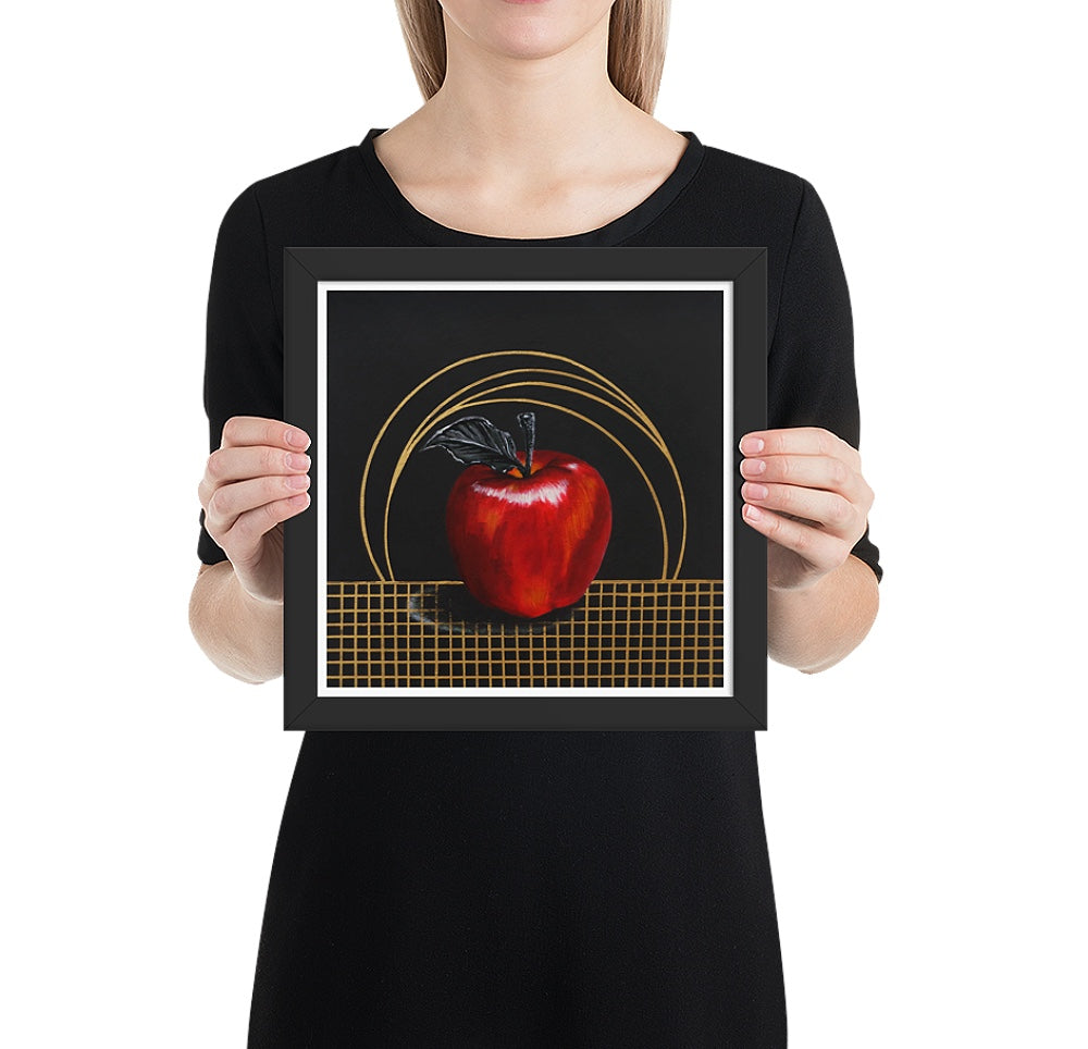 Eat a divine apple- Framed Print