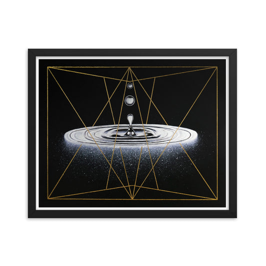 Drop of life - Framed Print