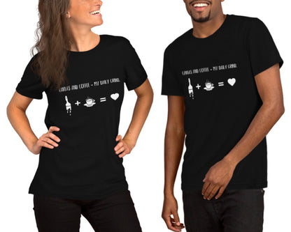 “Canvas and coffee - My daily grind.” - Unisex T-shirt
