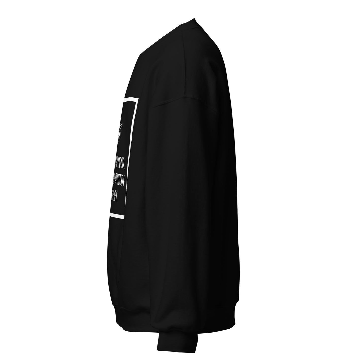 "Eleva tu estado de ánimo, enmarca tu actitud: usa arte". - Sudadera unisex